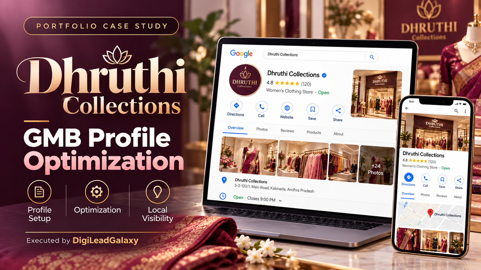 Dhruthi Collections - Google Business Profile Optimization