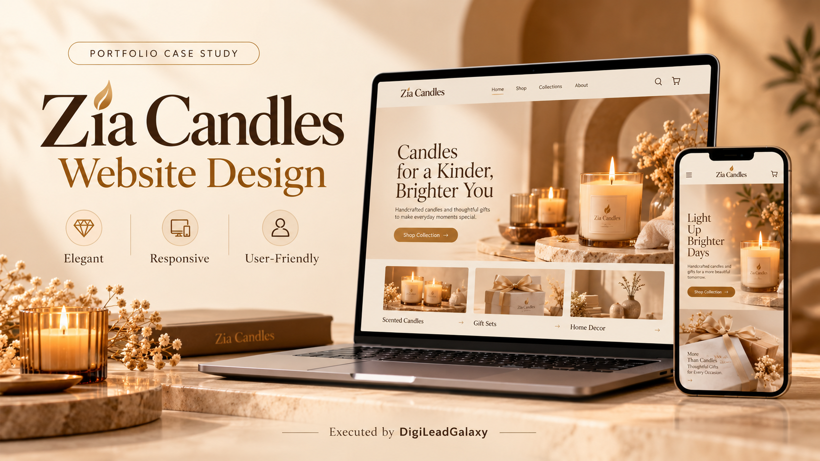 Zia Candles - Website Design & Development